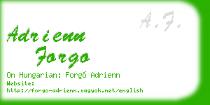adrienn forgo business card